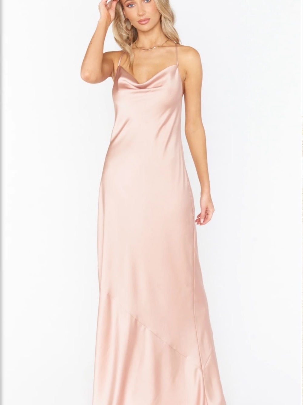Show Me Your MuMu Satin Slip Bridesmaid Dress - “Rose Gold Luxe Satin”